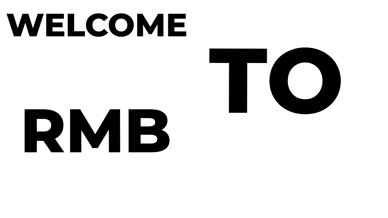Welcome to RMB